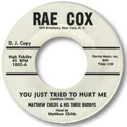 You just tried to hurt me - RAE COX 1002