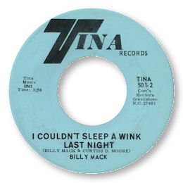 I couldn't sleep a wink last night - TINA 501