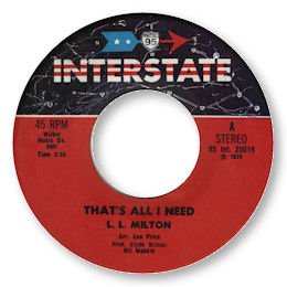 That's all I need - INTERSTATE 20019