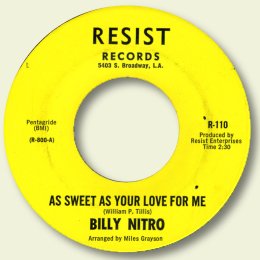 As sweet as your love for me - RESIST 110