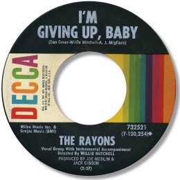 I'm giving up baby - DECCA 732521
